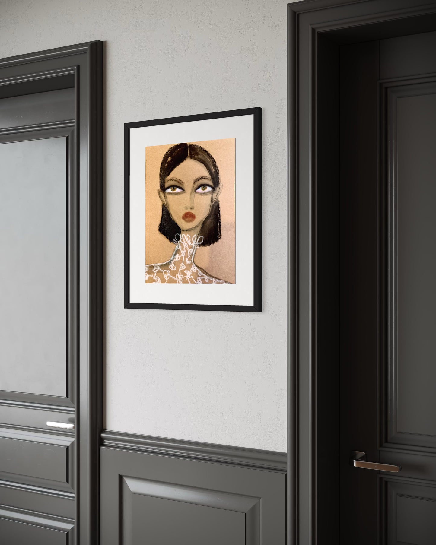 illustratie op papier: Marie