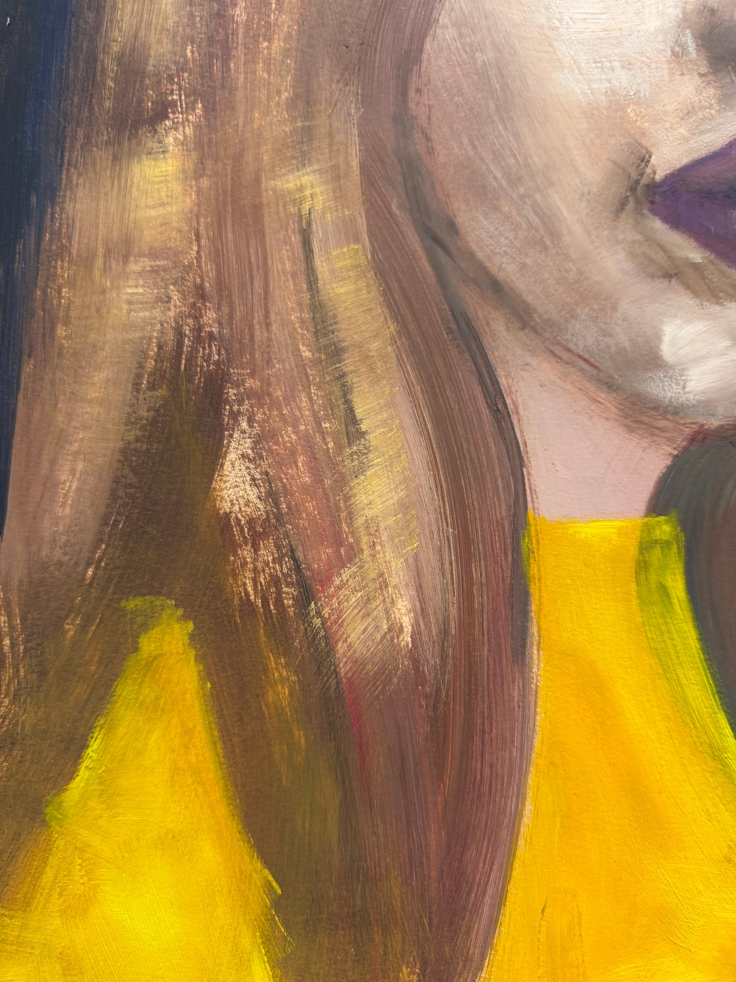 olieverf op papier: Marie