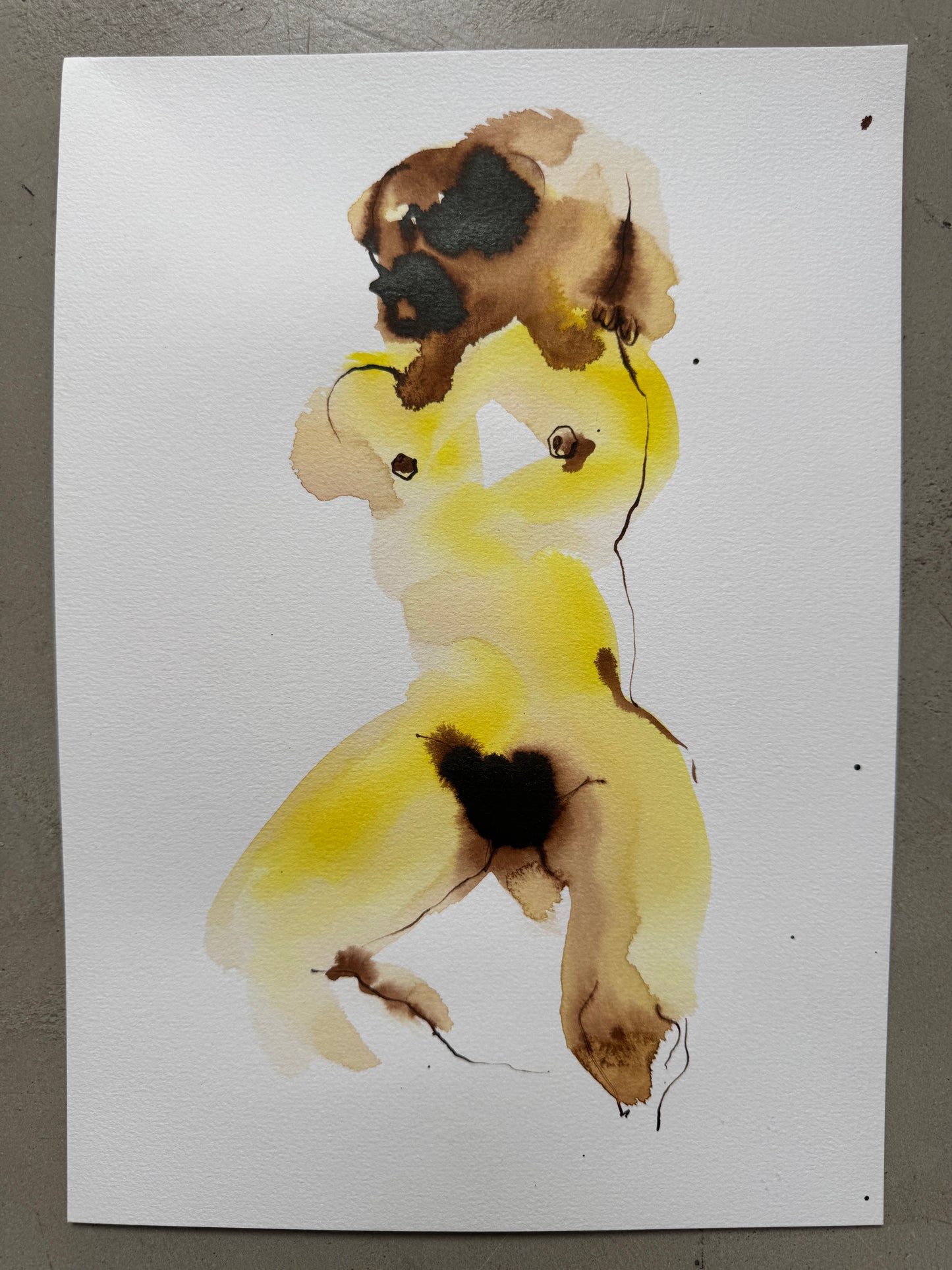 Naaktmodel inkt serie A4 (1)