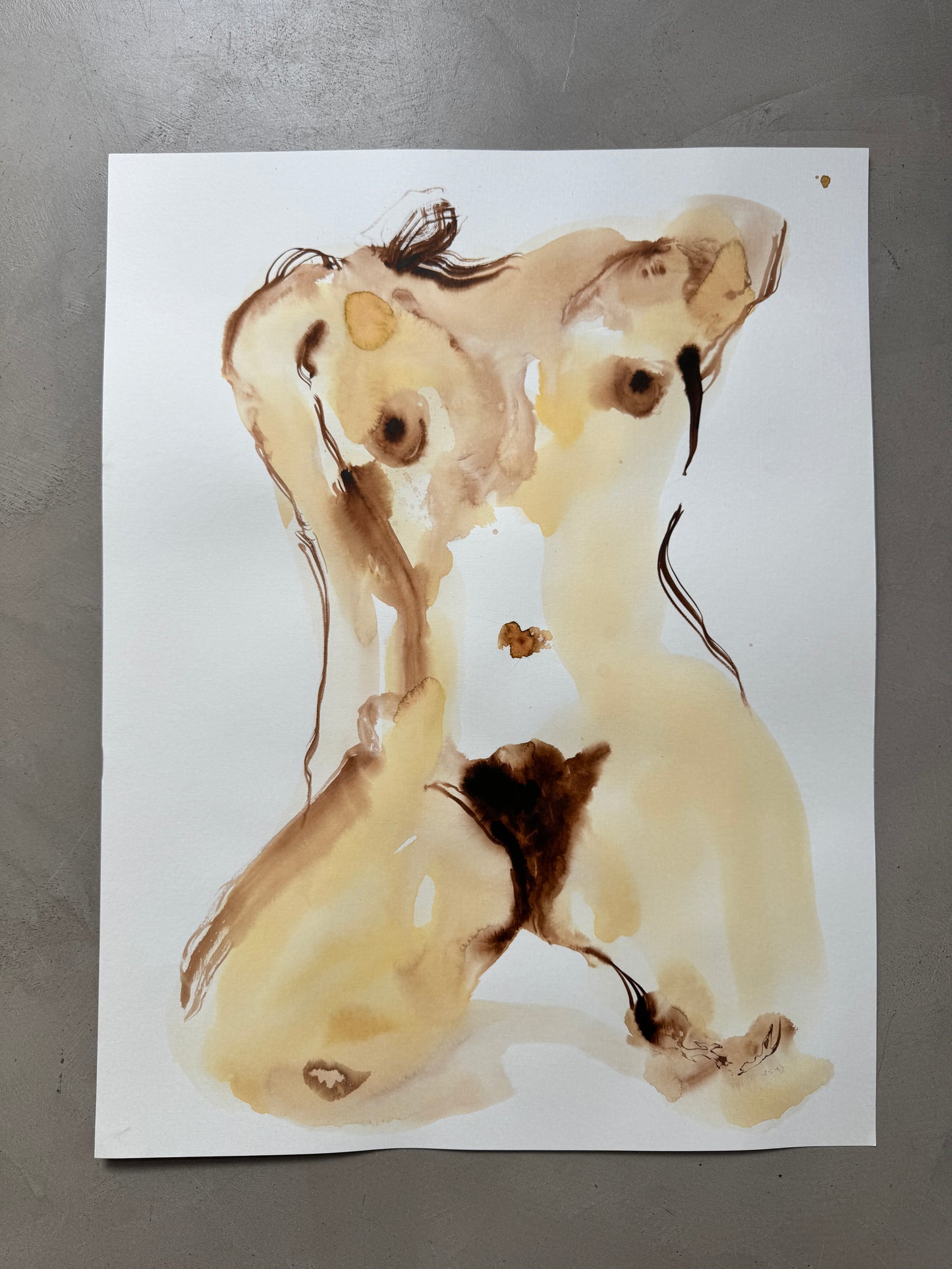 Naaktmodel inkt serie 2