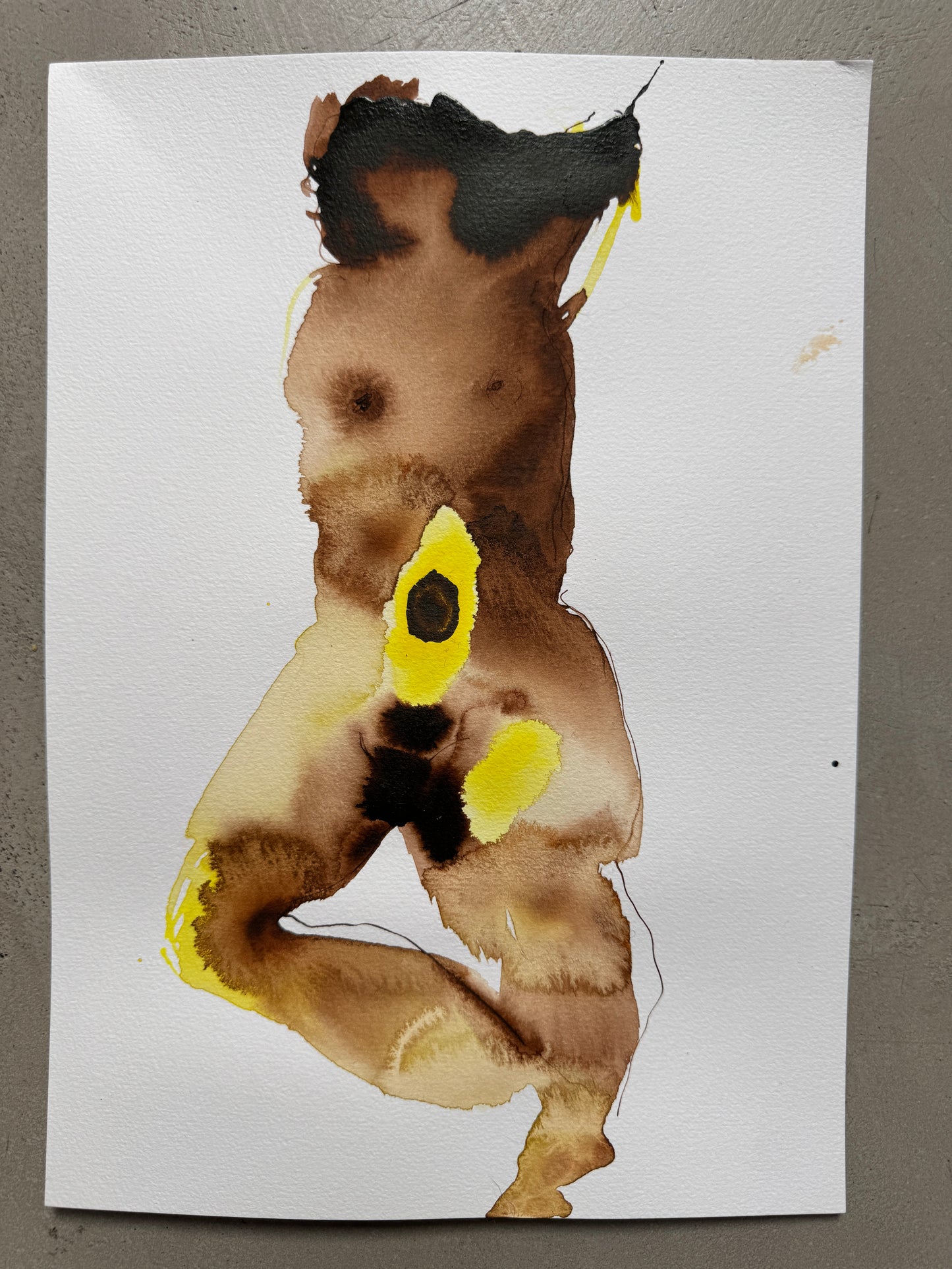 Naaktmodel inkt serie A4 (2)