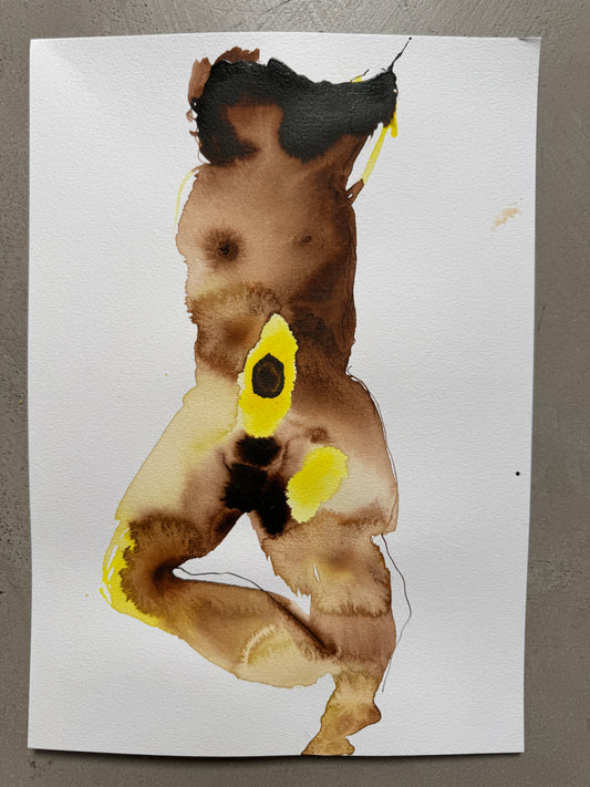 Naaktmodel inkt serie A4 (2)