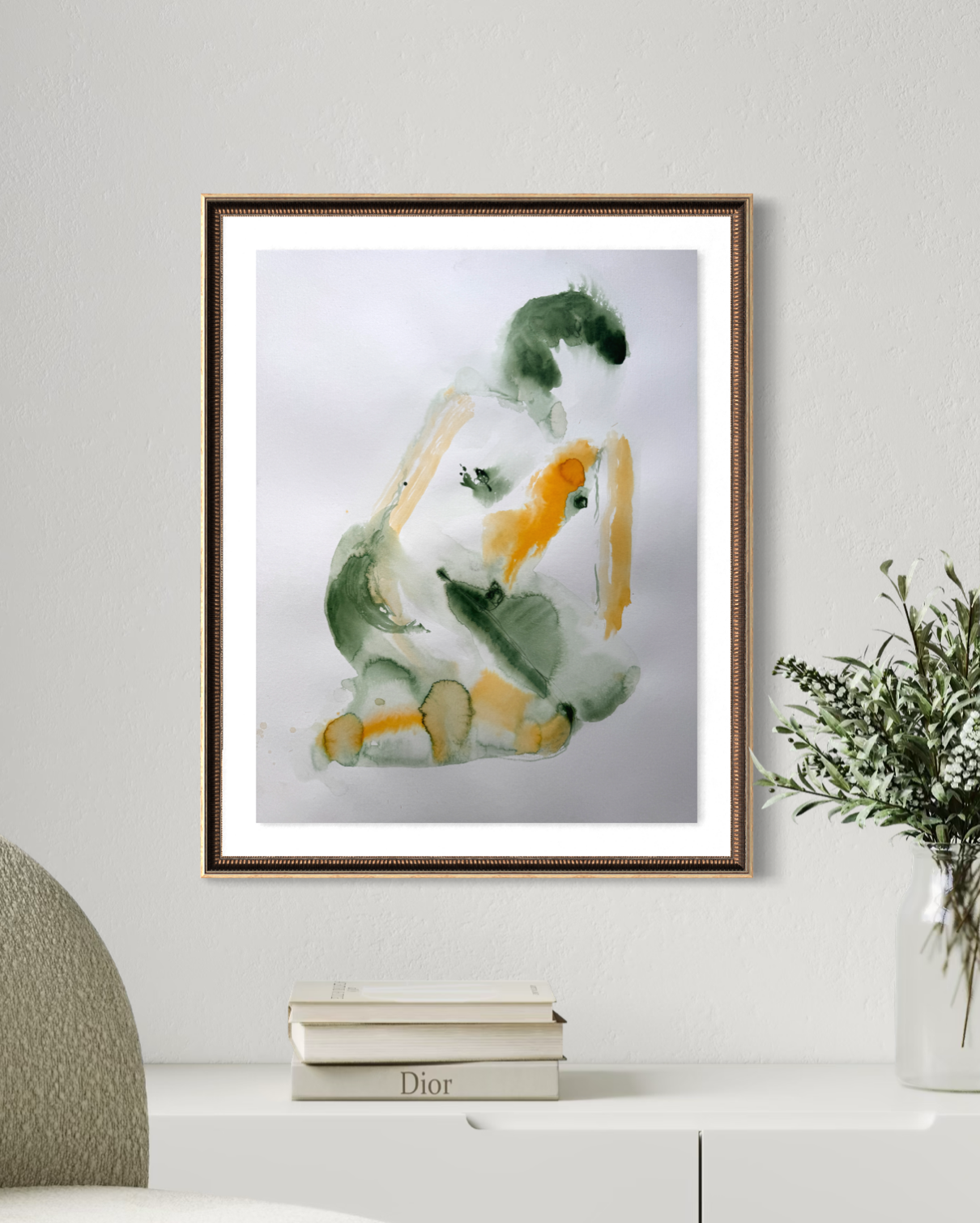 Naaktmodel lopende inkt