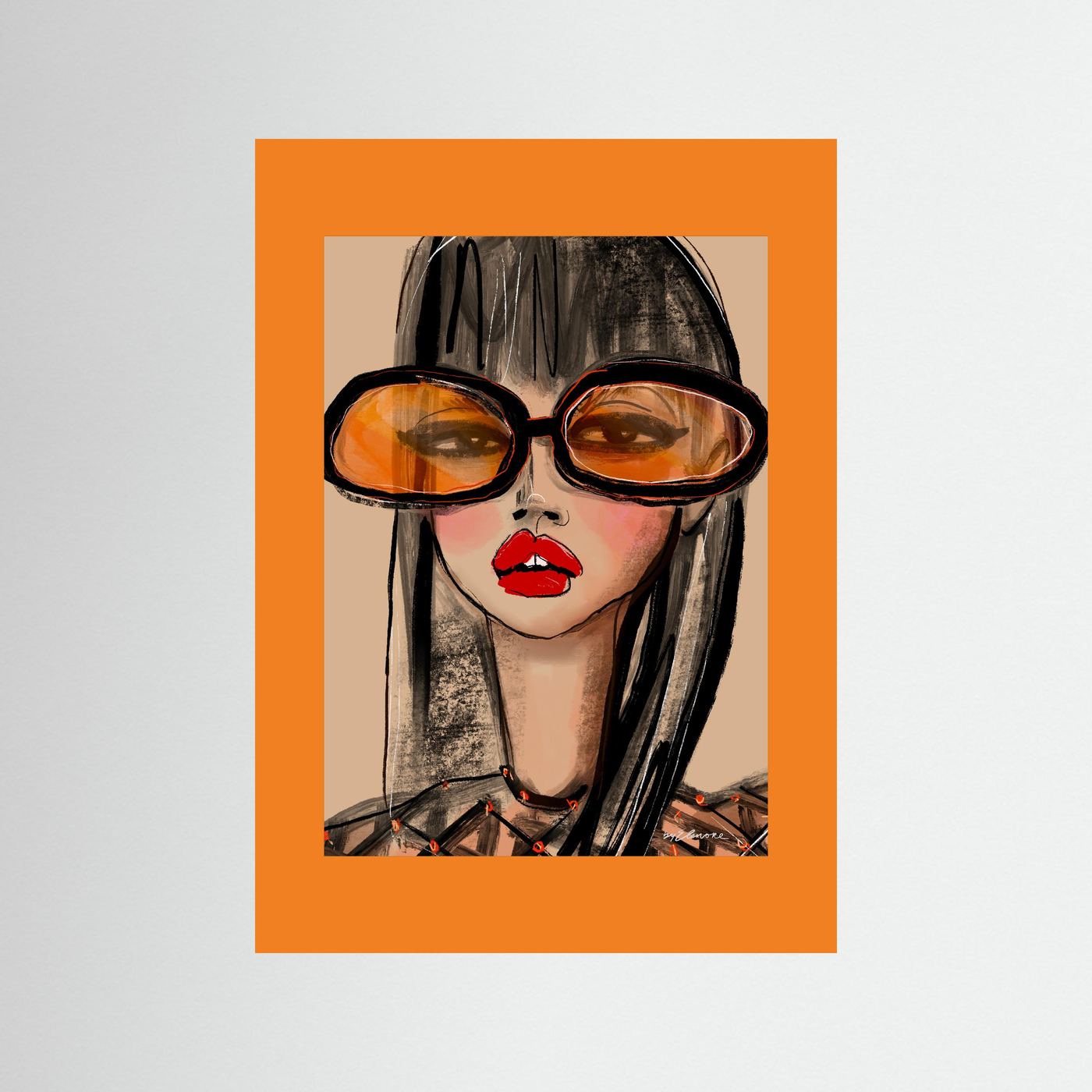 Sunny Orange - Fine art print