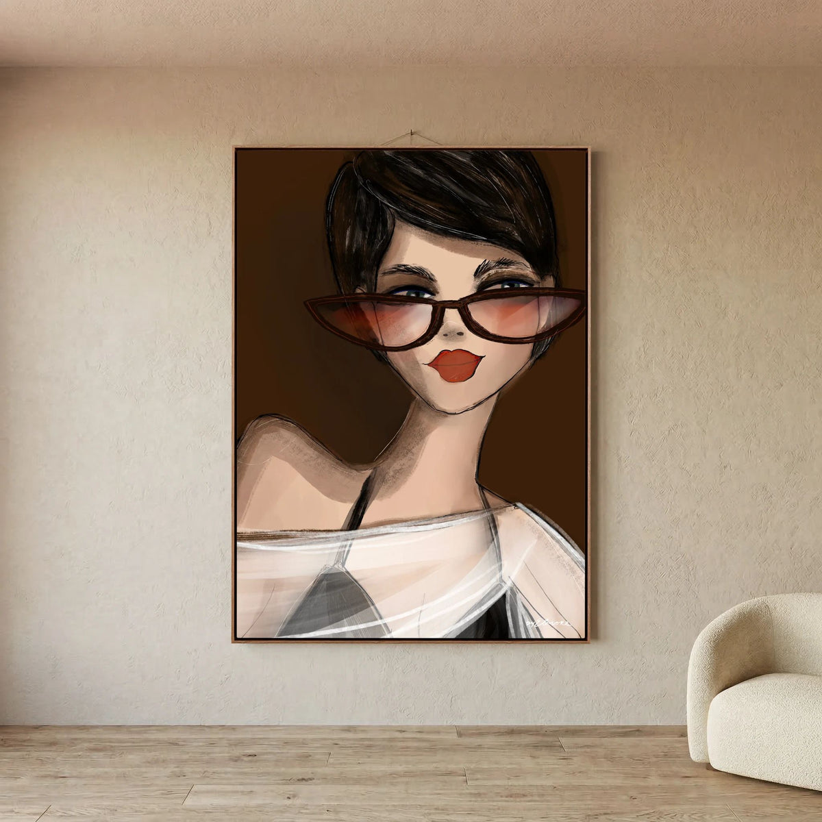 Canvas Soft smile - HUIZEDOP collectie