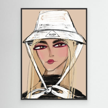 Canvas Prada bow 
