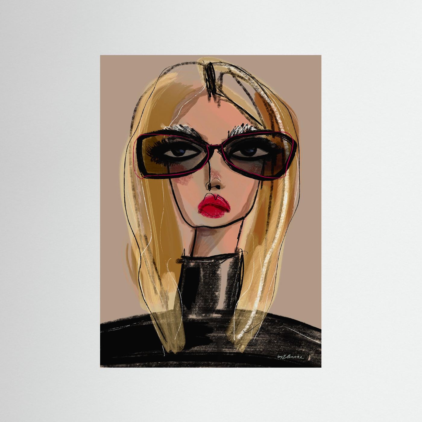 She knows - Fine art print