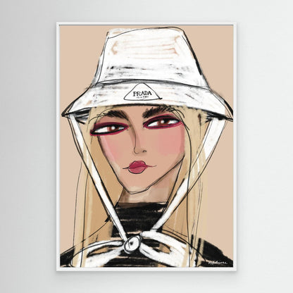 Canvas Prada bow 