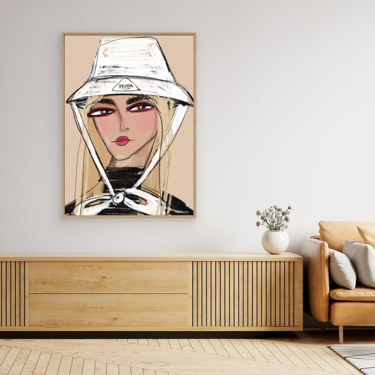 Canvas Prada bow 