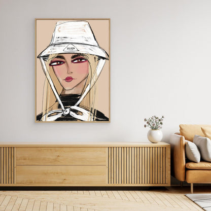 Canvas Prada bow 