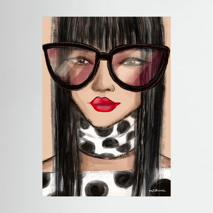 Fine art print Coco Glasses | Huizedop - collectie 