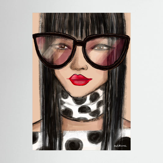 Fine art print Coco Glasses | Huizedop - collectie 