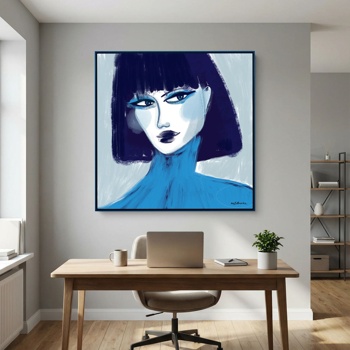 Canvas "Blue Icon"