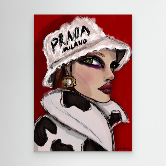 Canvas Prada had