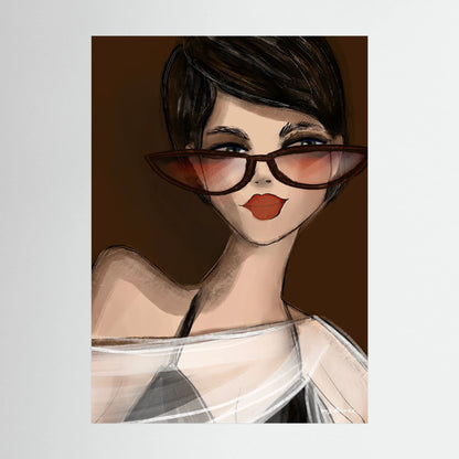 Fine art print Soft smile | Huizedop - collectie 