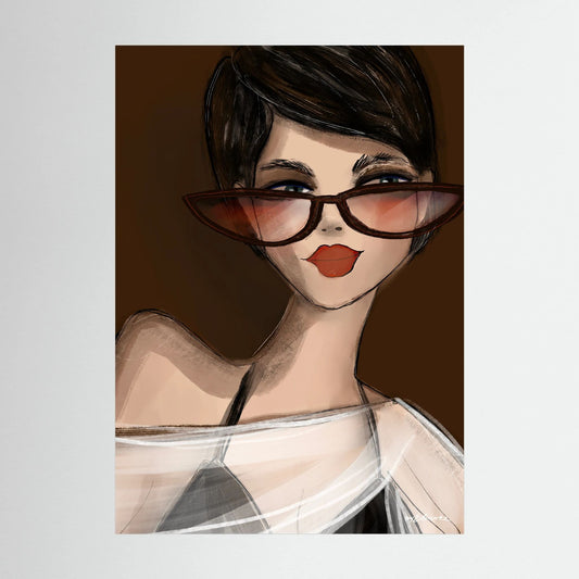 Fine art print Soft smile | Huizedop - collectie 