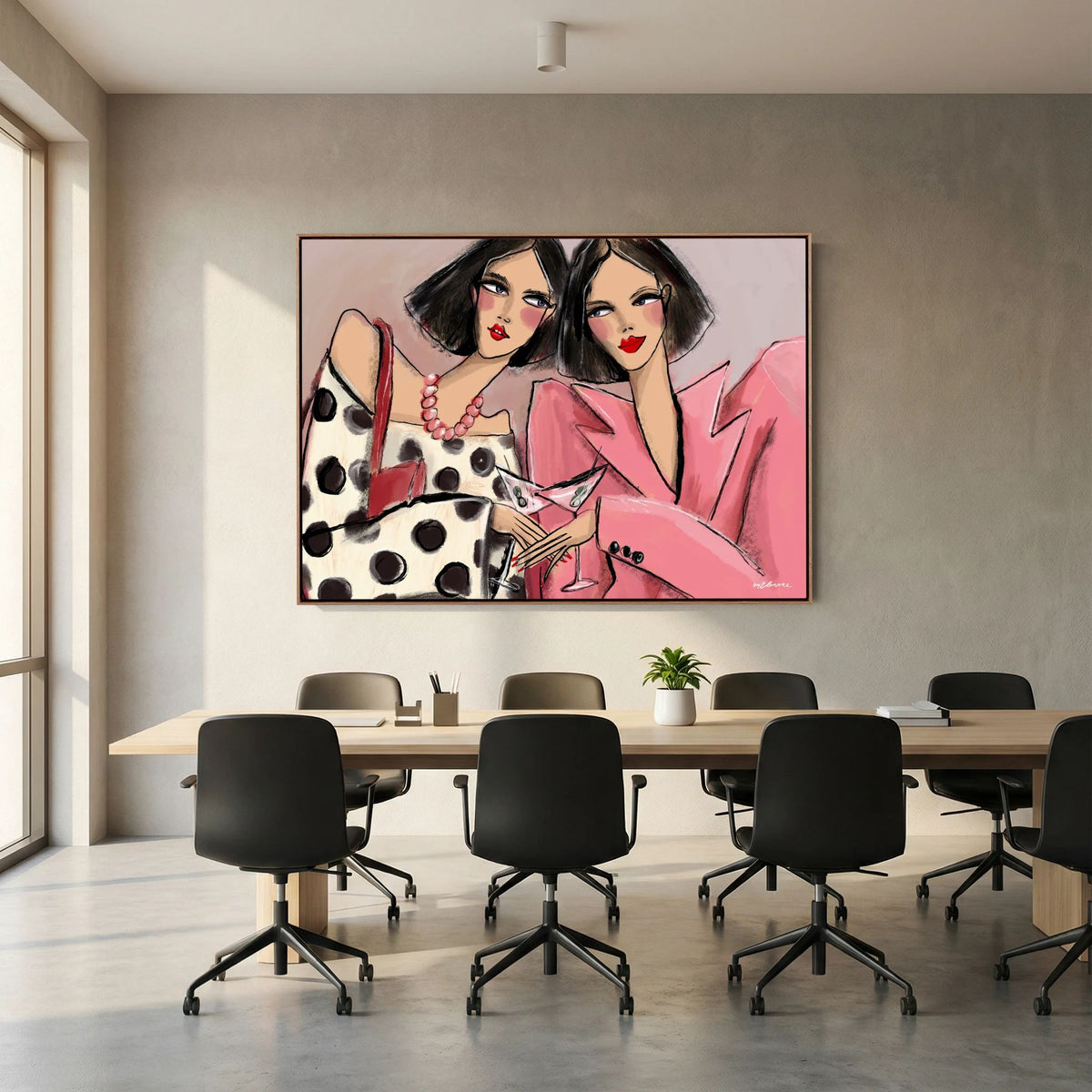 Canvas Martini Sunset 