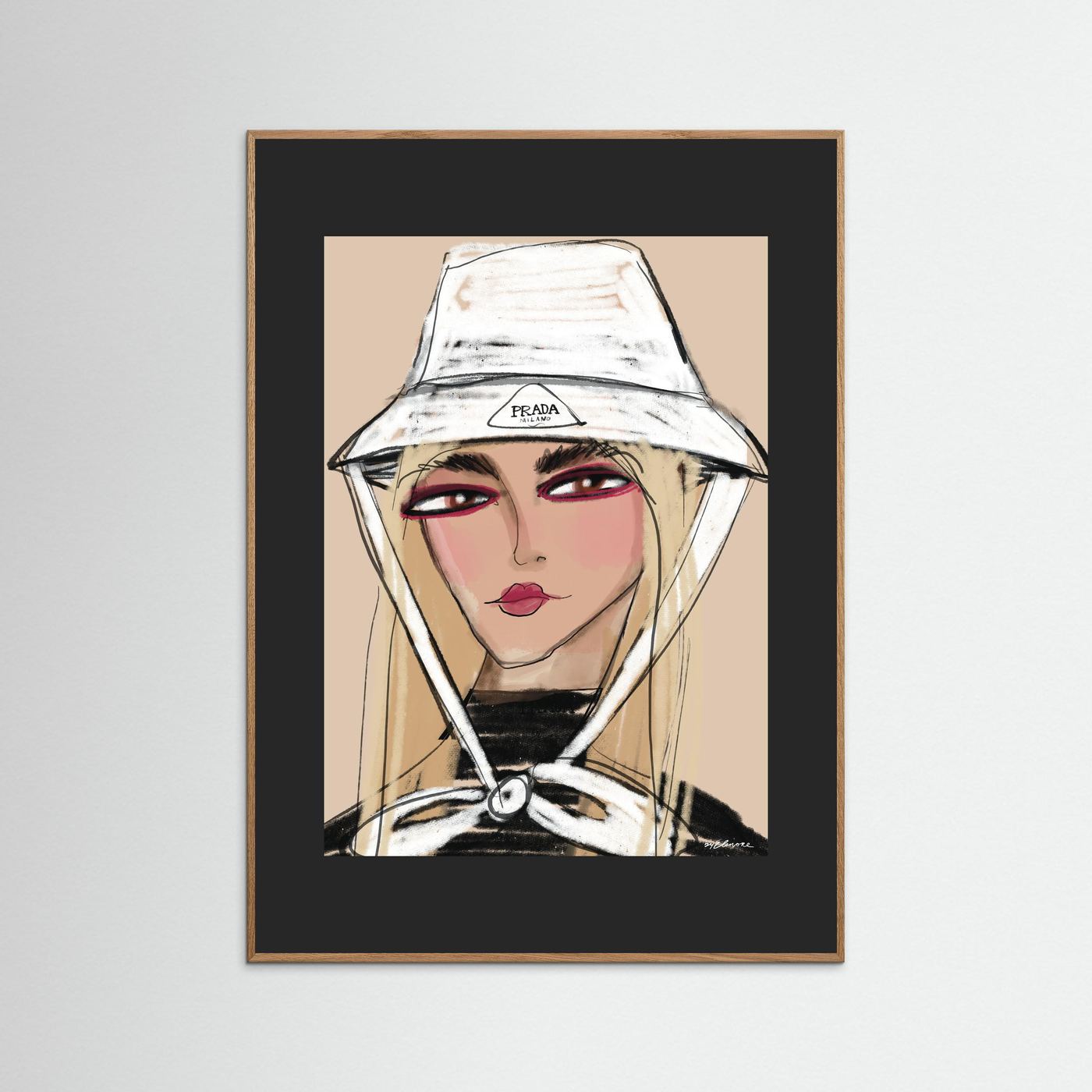 Prada bow had - Fine art print