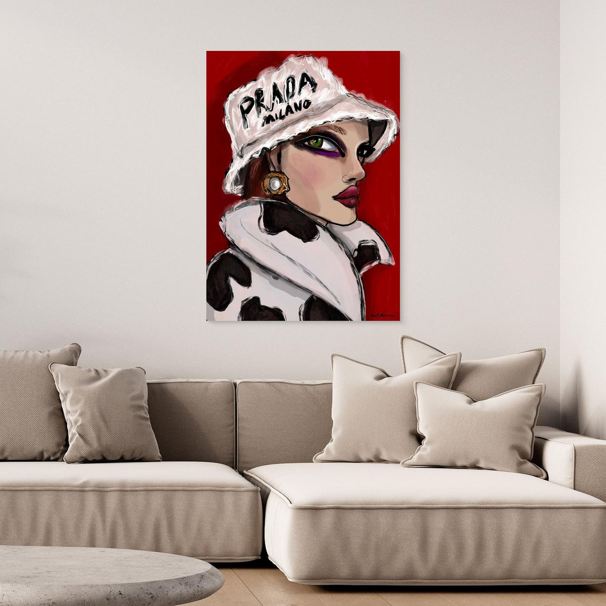Canvas Prada had